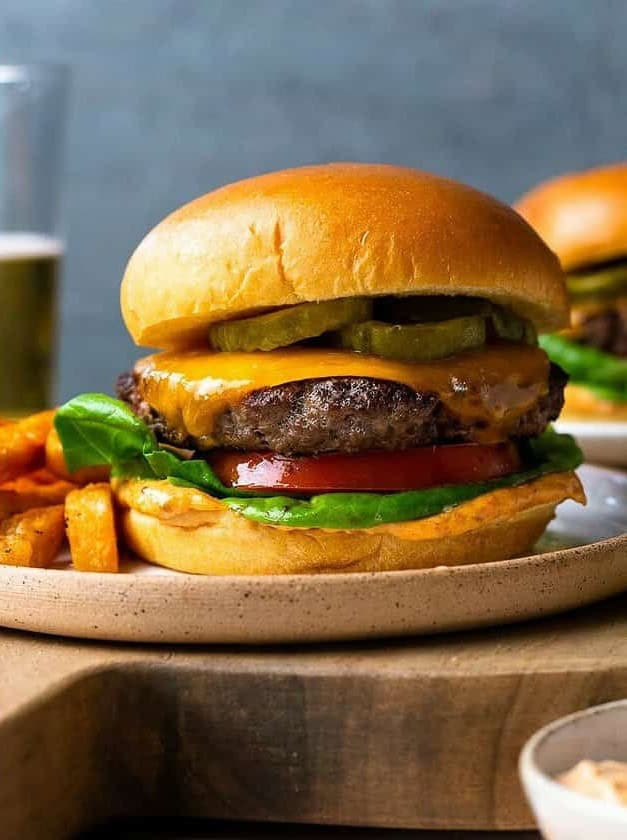 Juicy Venison Burgers with Smoky Aioli