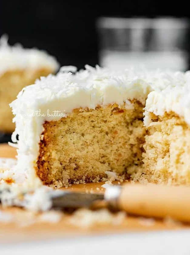 Single Layer Coconut Cake