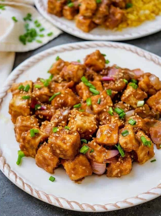 Stir-Fried Tofu with Peanut Sauce