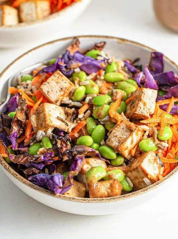 Tofu Edamame Buddha Bowls