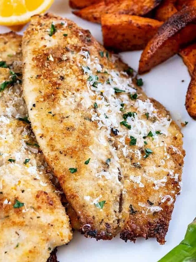 Garlic Parmesan Flounder