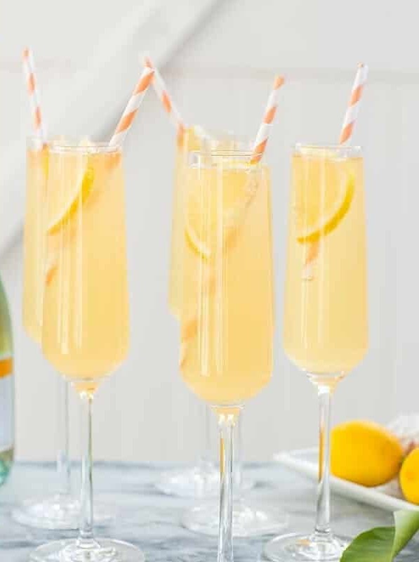 Peach French 75 Punch