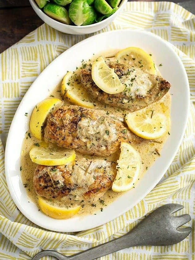 Crock Pot Creamy Lemon Chicken Breasts