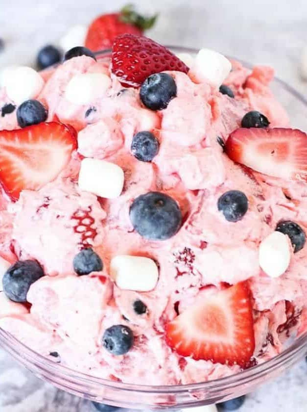 Berry Cheesecake Fluff Salad