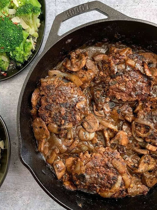 Healthy Hamburger Steak and Gravy