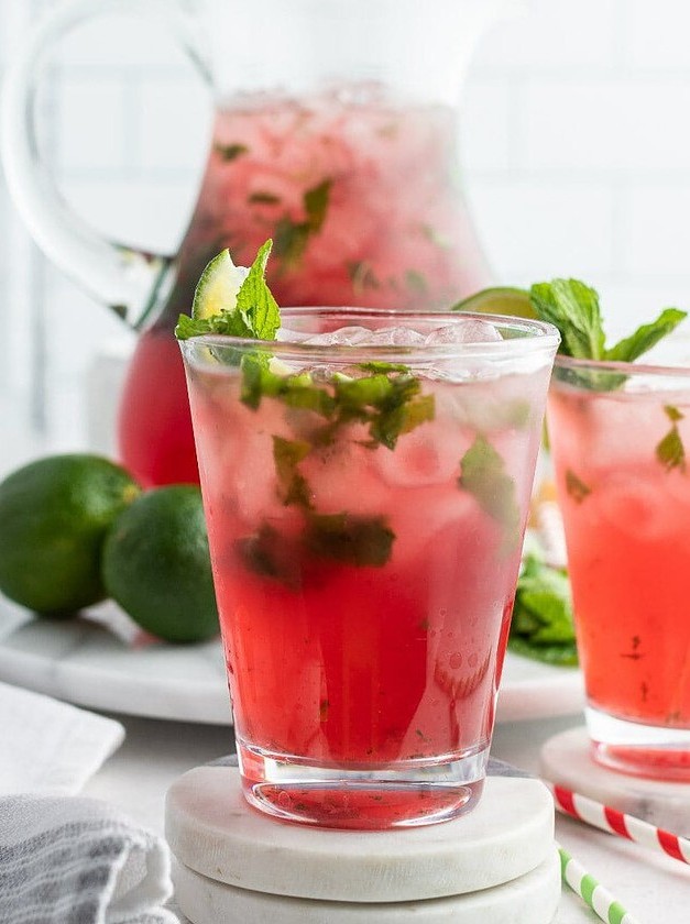 Cranberry Mojitos