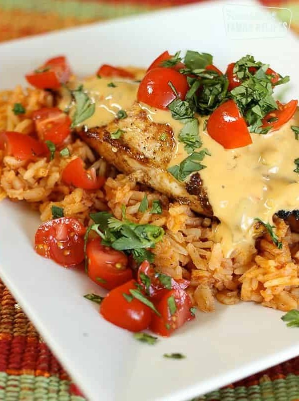 Cheesy Grilled Mexican Chicken