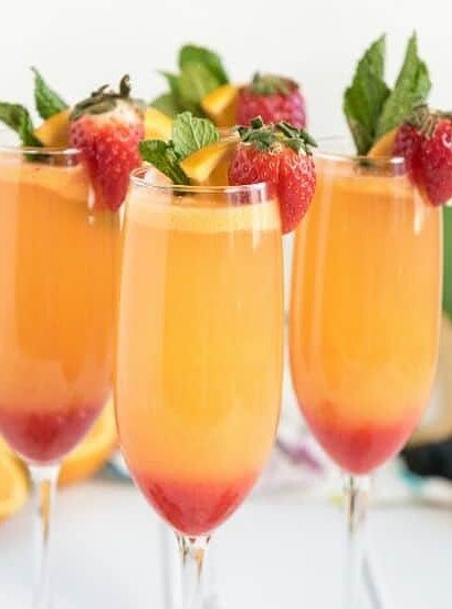 Farm Fresh Strawberry Mimosas