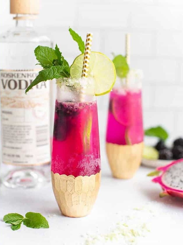 Pink Dragonfruit Cocktail