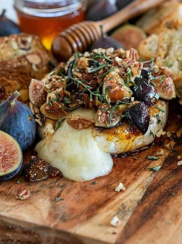 Fig and Honey Baked Brie