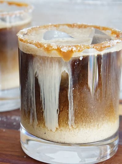 Salted Caramel White Russian Cocktail