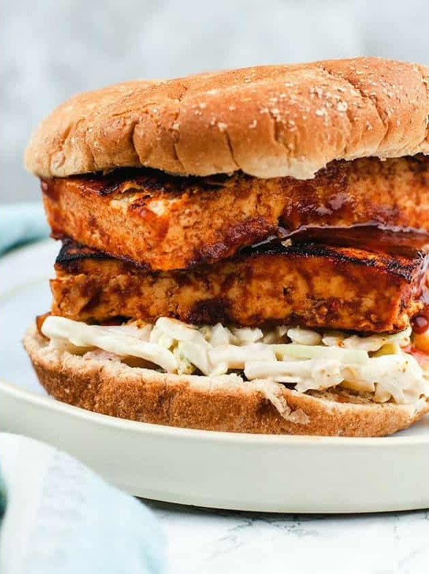 Easy BBQ Tofu Sandwich