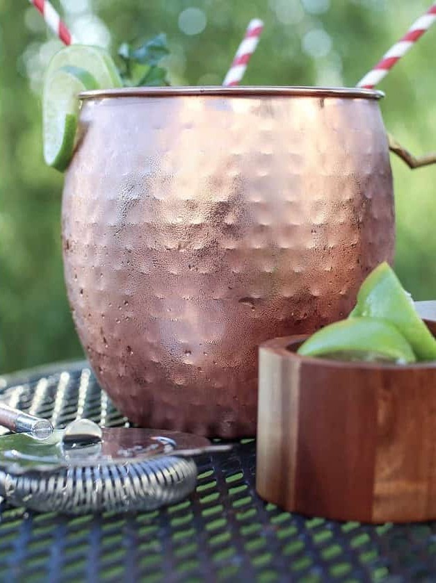 Skinny Strawberry Mint Moscow Mule