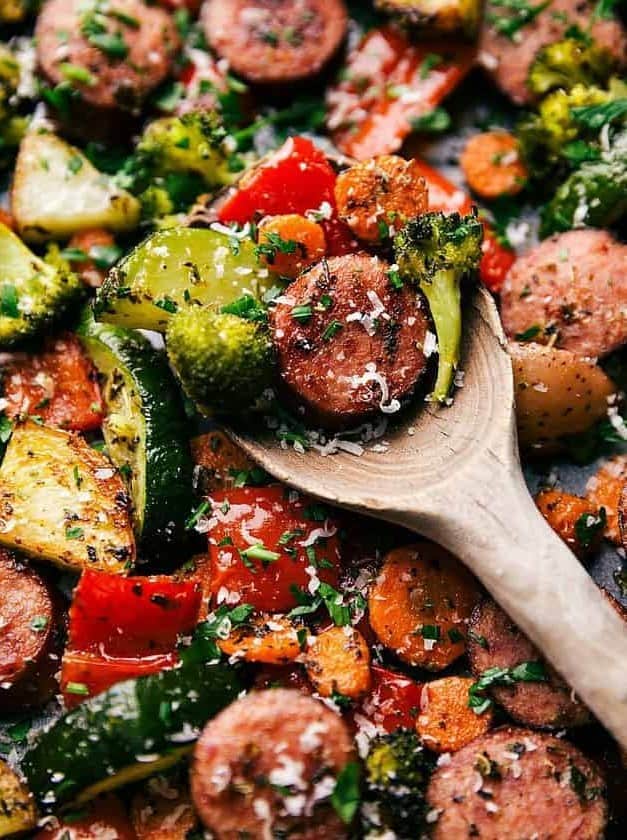 One Pan Italian Sausage and Veggies