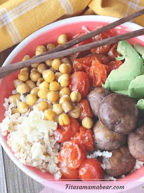 Buddha Bowl on Cauliflower Rice