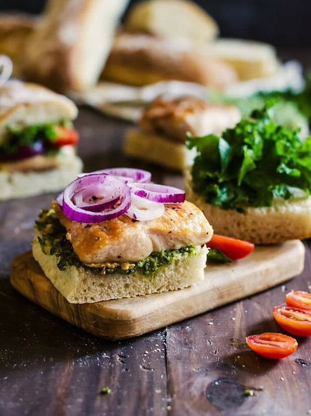 Chicken and Pesto Sandwiches