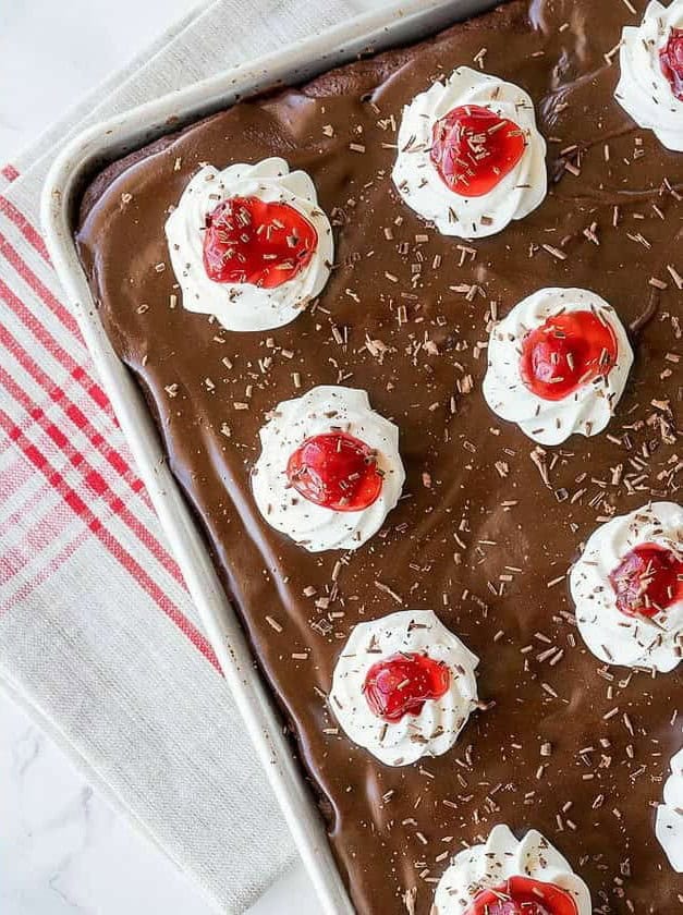 Black Forest Texas Sheet Cake