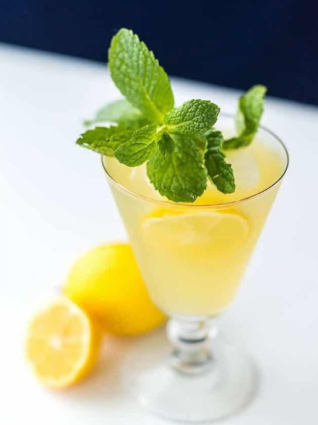 Sparkling Mint Meyer Lemonade