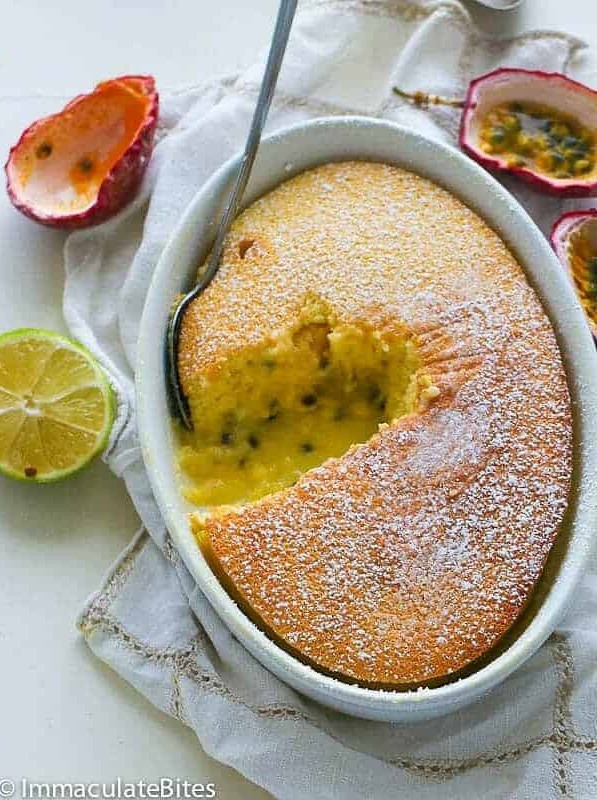 Passion Fruit Pudding Cake