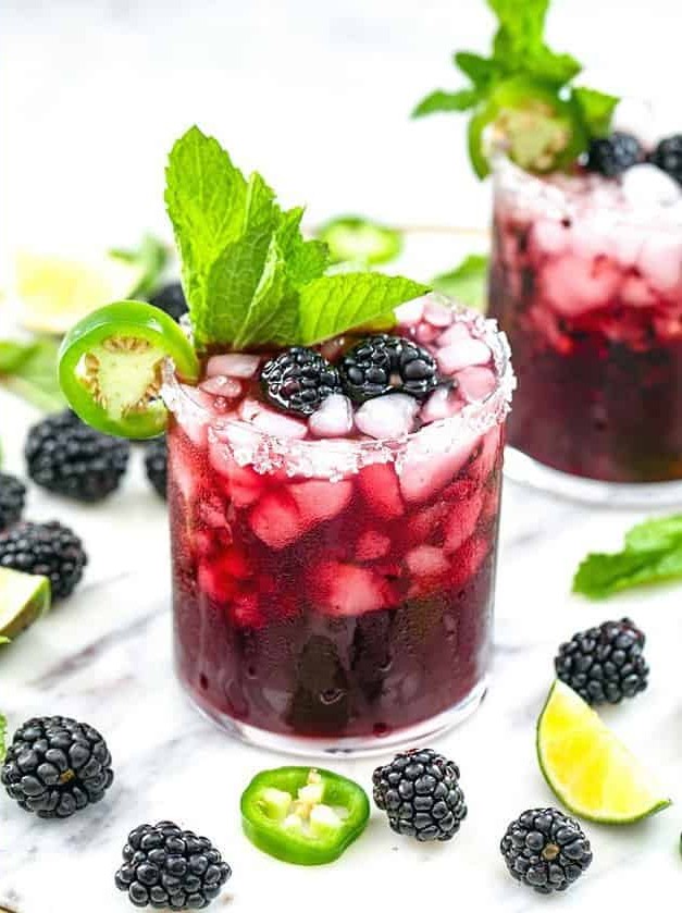 Spicy Vodka Blackberry Smash