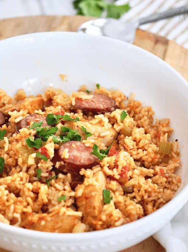 Easy Instant Pot Chicken & Sausage Jambalaya