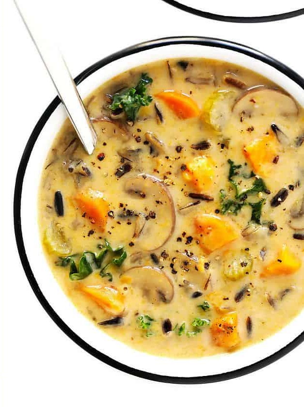 Cozy Autumn Wild Rice Soup