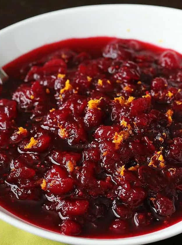 Orange Bourbon Cranberry Sauce