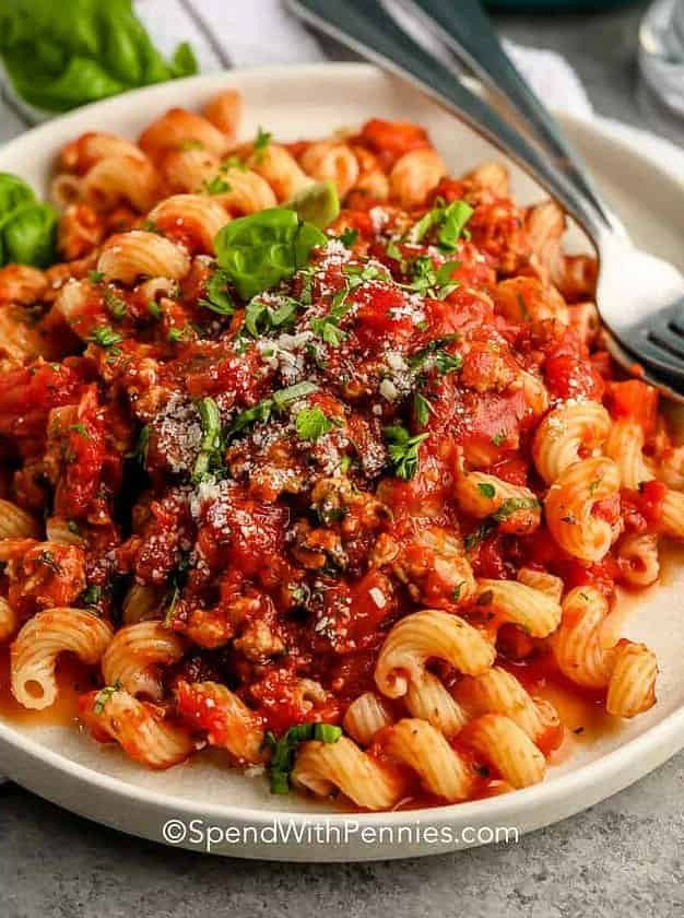 Ground Turkey Pasta Sauce