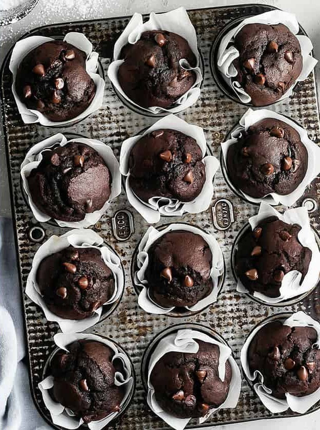 Double Chocolate Espresso Muffins