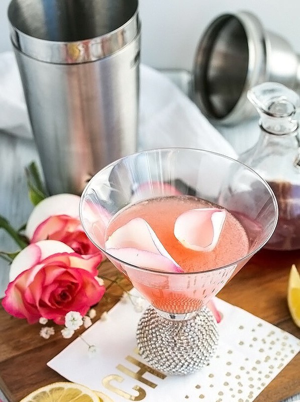 Rose Infused Lemon Drop Martini