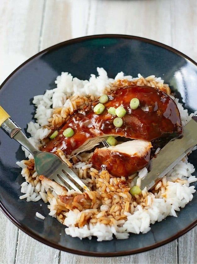 Crock Pot Honey Garlic Chicken Breasts