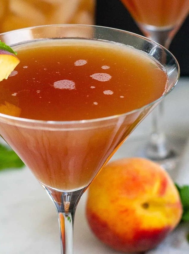 Pomegranate Peach Martini