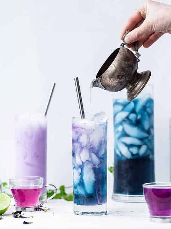 Color Changing Butterfly Pea Flower Tea Cocktail