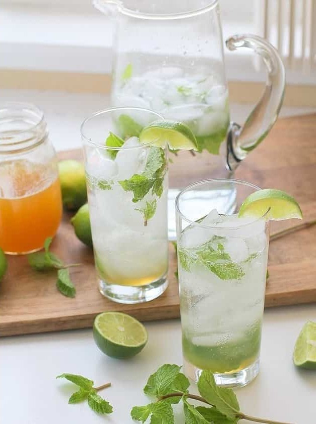 Honey Mint Mojitos