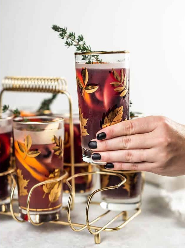 Blackberry Blood Orange Amaro Sangria