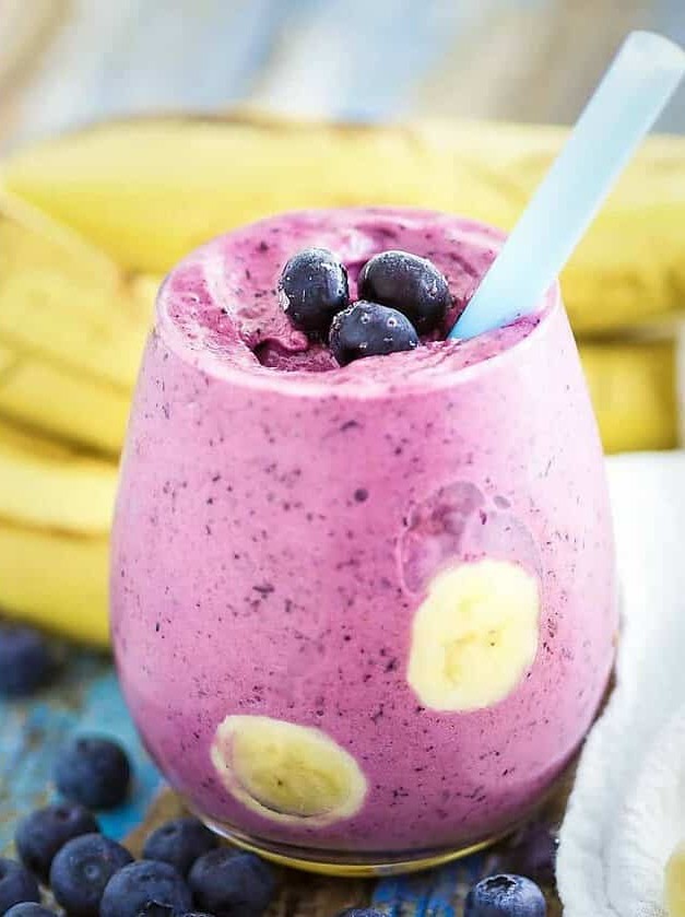 Super Thick Blueberry Banana Smoothie