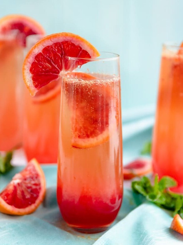 Blood Orange Prosecco Punch