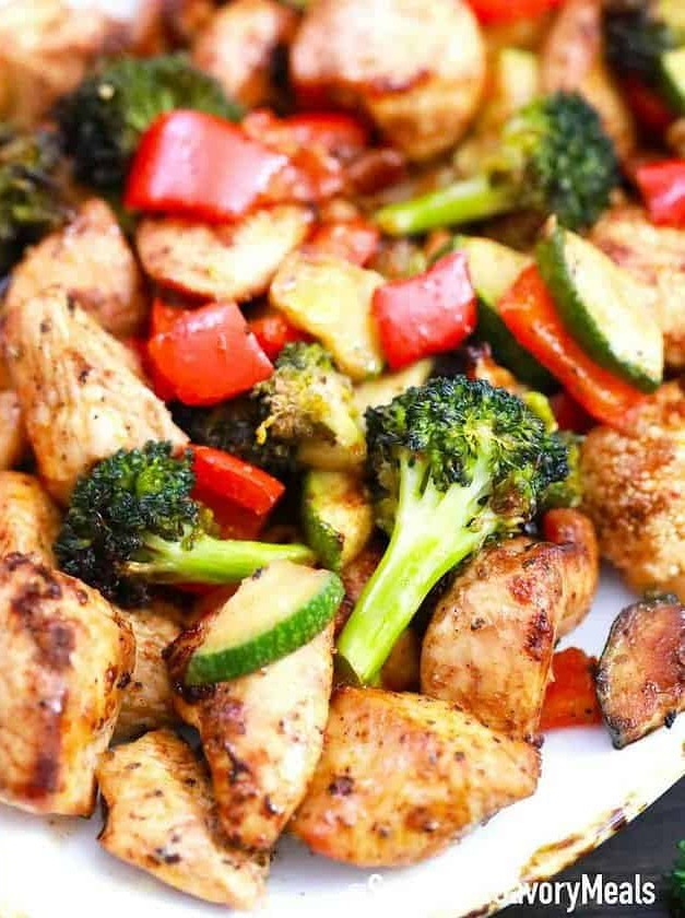 Air Fryer Chicken and Veggies