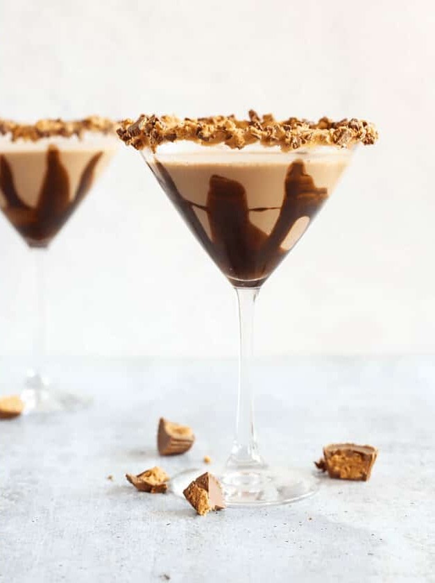 Peanut Butter Cup Whiskey Martini