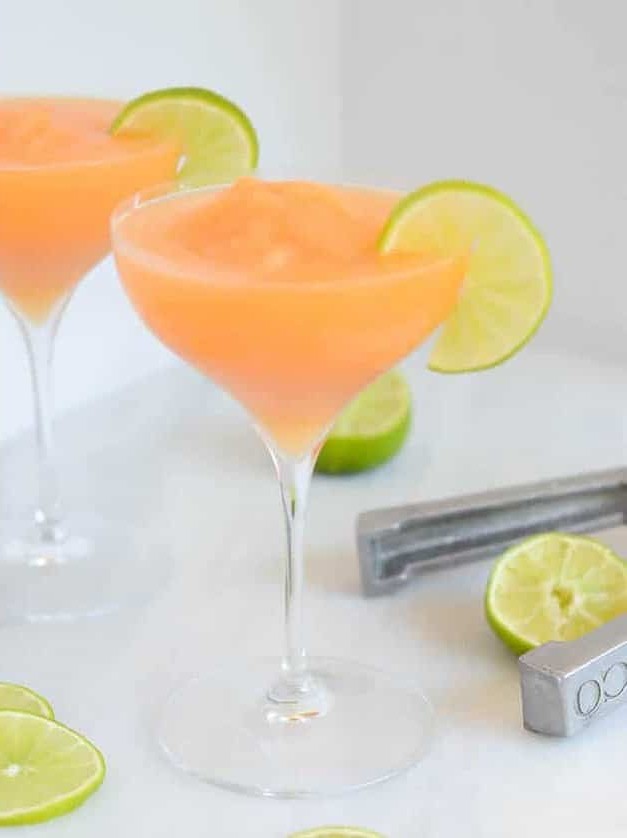 Frozen Cantaloupe White Wine Sangria