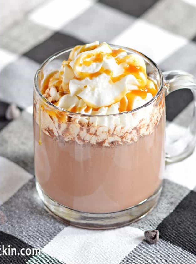 Caramel Vodka Hot Chocolate