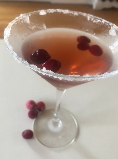 Cranberry Vanilla Vodka Martini