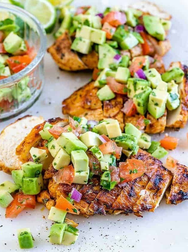 Grilled Chicken Breast with Avocado Salsa