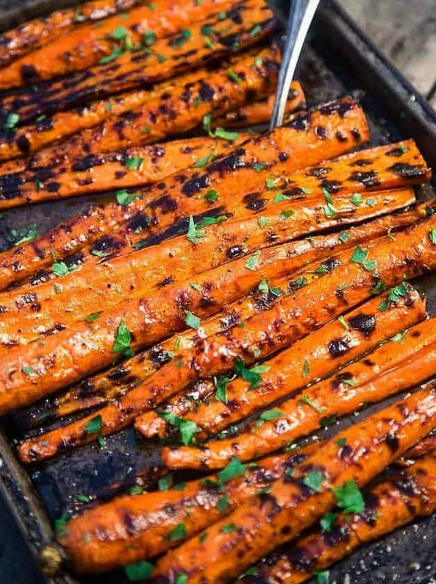 Grilled and Glazed Carrots