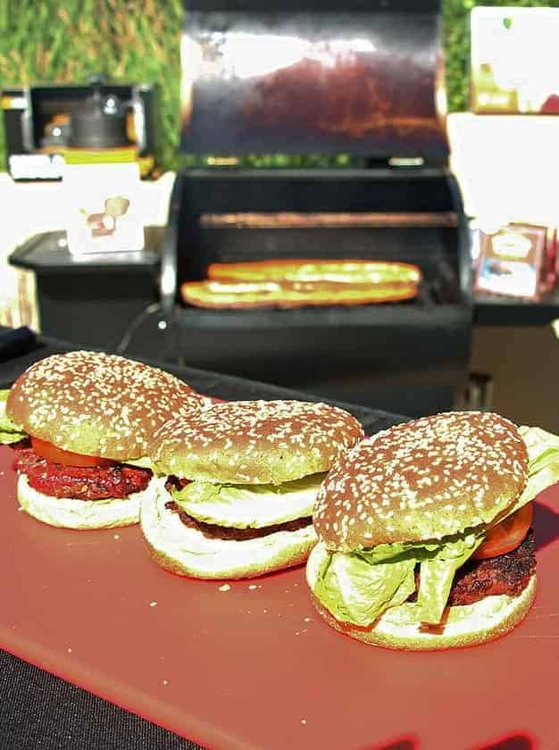 Smoked and Grilled Venison Burgers