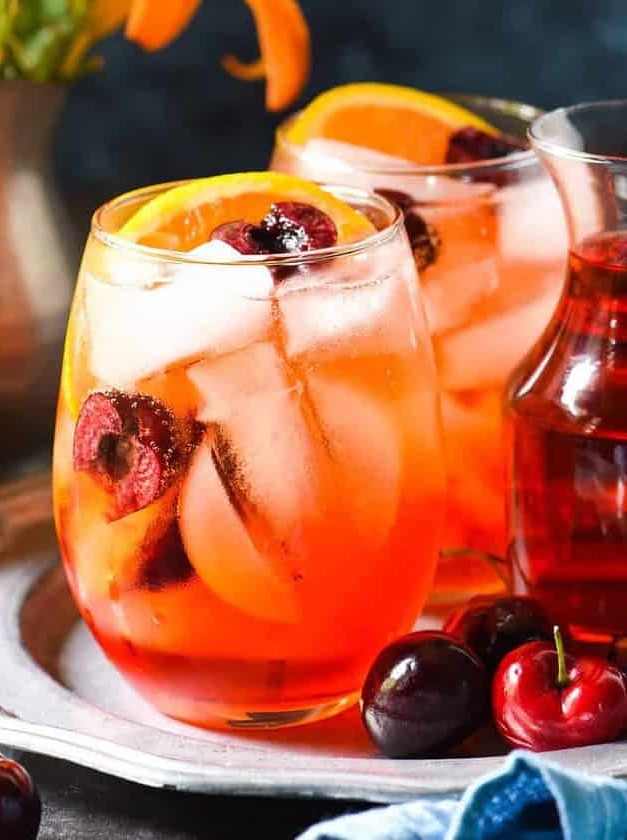 Cherry & Ginger Prosecco Spritz