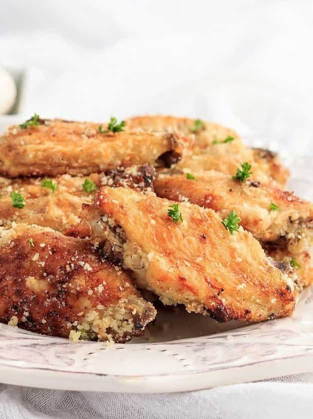 Keto Air Fryer Garlic Parmesan Wings