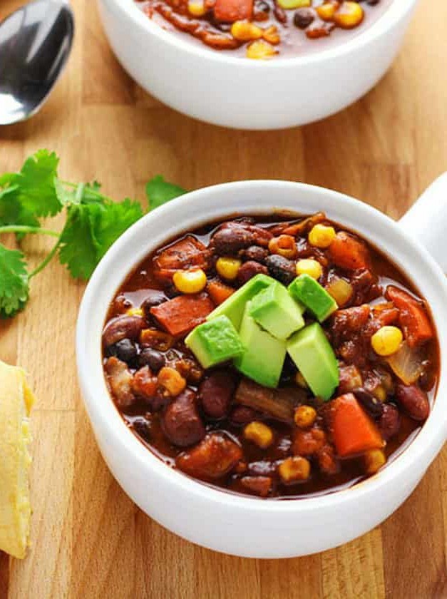 Slow Cooker Skinny Vegetarian Chili