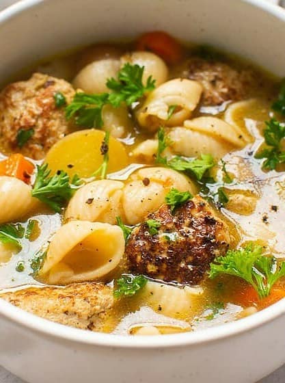 Turkey Meatball Soup