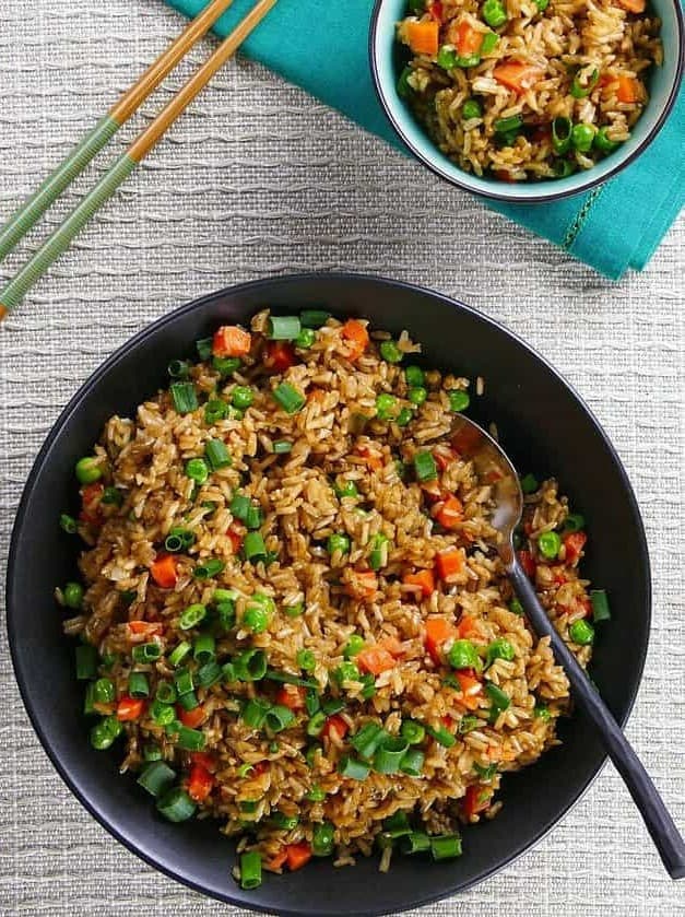 Instant Pot Brown Rice and Vegetables